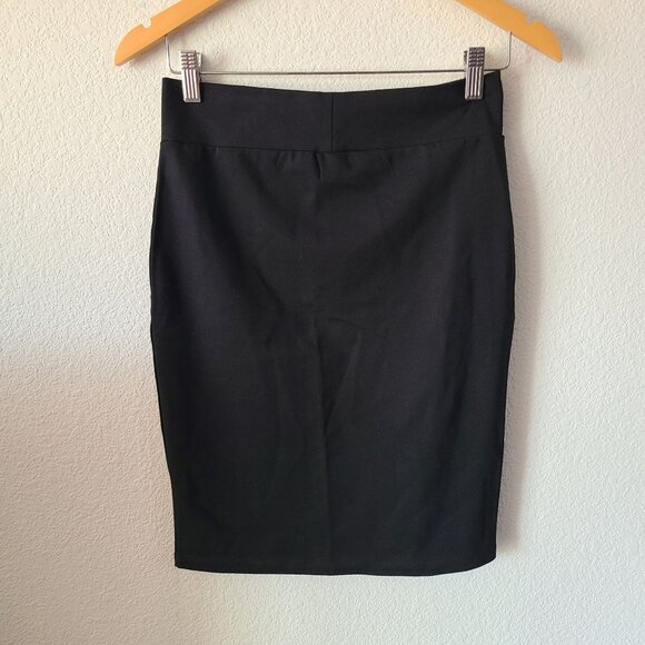Fabletics US Women's Size S Leslie Pencil Skirt Black Stretch Knee Length NEW - Picture 4 of 11
